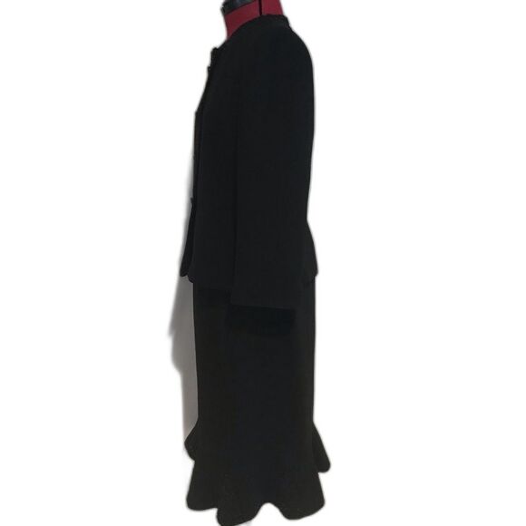 Kasper Skirt Suit Women's Size 4 Black Beaded 2-Piece Set Blazer & Skirt - Picture 3 of 12